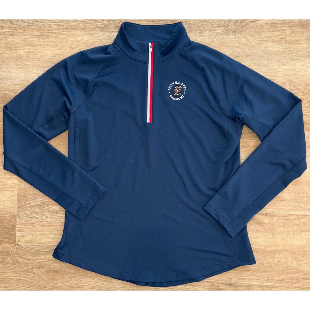 NWOT Women's Walter Hagen 125th US Open Oakmont Golf Pullover - Medium - Navy